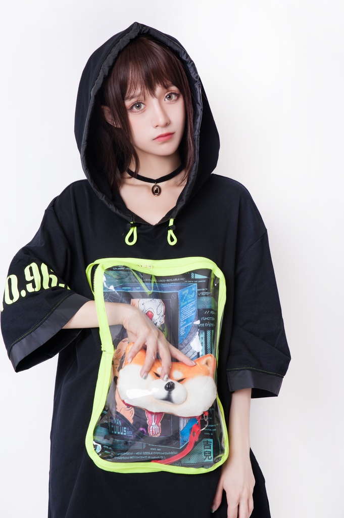 JillpunkオリジナルKERA未来工業ホムンクルスベビー人造人NO. 9635痛バッグ付きゆったりパーカー パンクメンズ レディースV系男女兼用ファッション秋葉系カッコいいおしゃれ