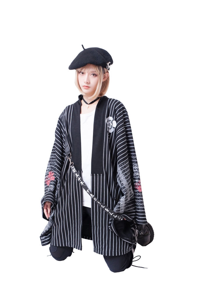 JillpunkオリジナルパンクKERAアニメファンタジー 第六天魔王織田信長武将譚漢字書道現代羽織和装ジャケットブレザー メンズ レディー V系カッコいい おしゃれ大きいサイズ男女兼用ファッション秋葉系