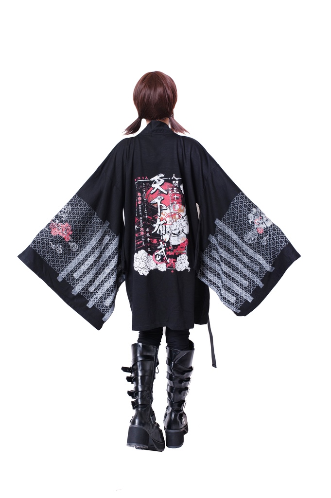 JillpunkオリジナルパンクKERAアニメファンタジー 第六天魔王織田信長武将譚漢字書道現代羽織和装ジャケットブレザー メンズ レディー V系カッコいい おしゃれ大きいサイズ男女兼用ファッション秋葉系