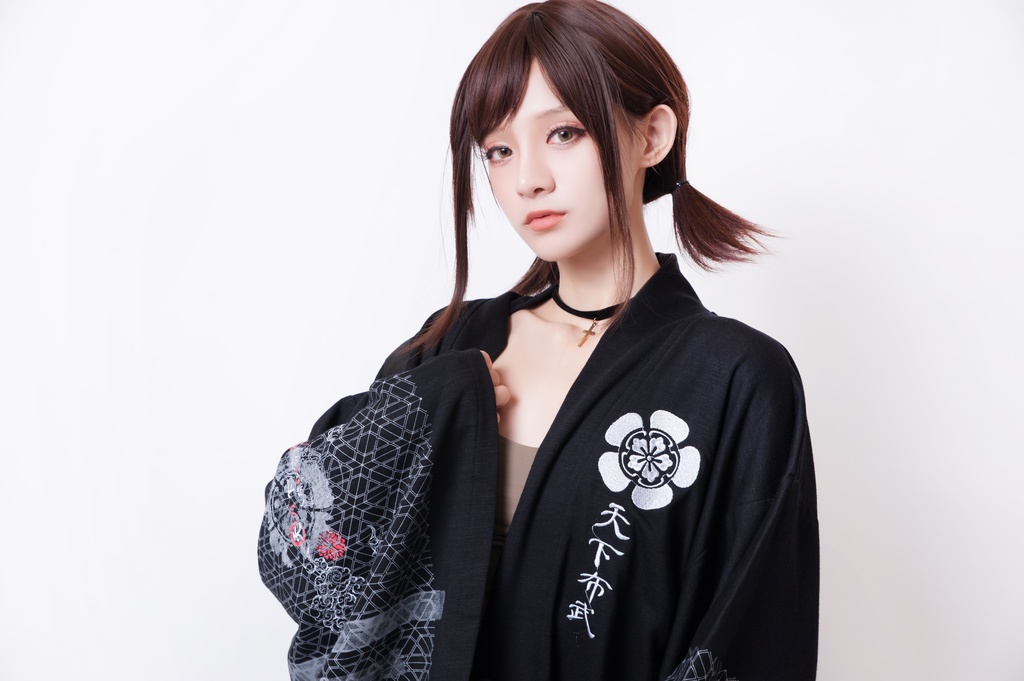 JillpunkオリジナルパンクKERAアニメファンタジー 第六天魔王織田信長武将譚漢字書道現代羽織和装ジャケットブレザー メンズ レディー V系カッコいい おしゃれ大きいサイズ男女兼用ファッション秋葉系