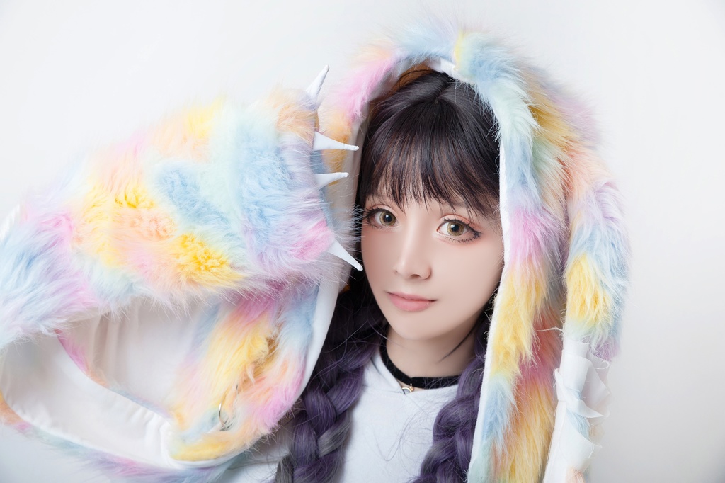 JillpunkオリジナルパンクKERA アニメファンタジー 病みかわメンヘラヤンデレウサギうさぎフェイクファー模造毛皮タータンチェック柄兎耳ポケットフード付きスカーフマフラー 圍巾 おしゃれ可愛い萌え男女兼用秋葉系ロリータ防寒 保温 運動 遠足 旅行