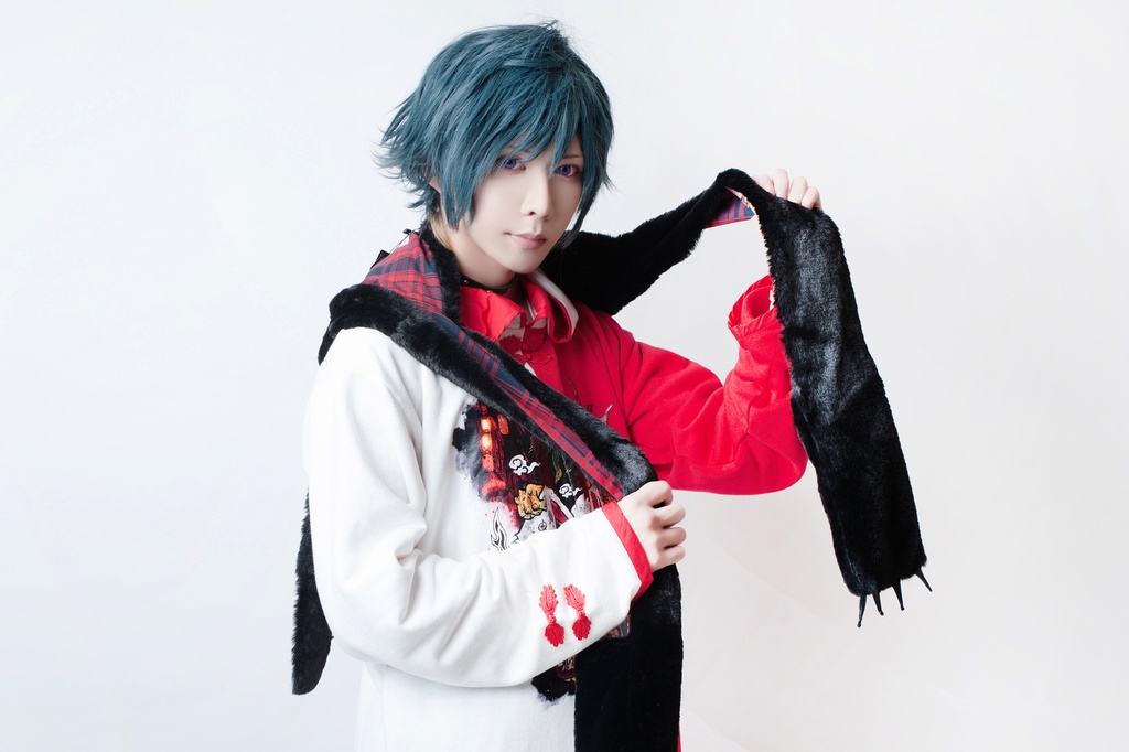 JillpunkオリジナルパンクKERA アニメファンタジー 病みかわメンヘラヤンデレウサギうさぎフェイクファー模造毛皮タータンチェック柄兎耳ポケットフード付きスカーフマフラー 圍巾 おしゃれ可愛い萌え男女兼用秋葉系ロリータ防寒 保温 運動 遠足 旅行