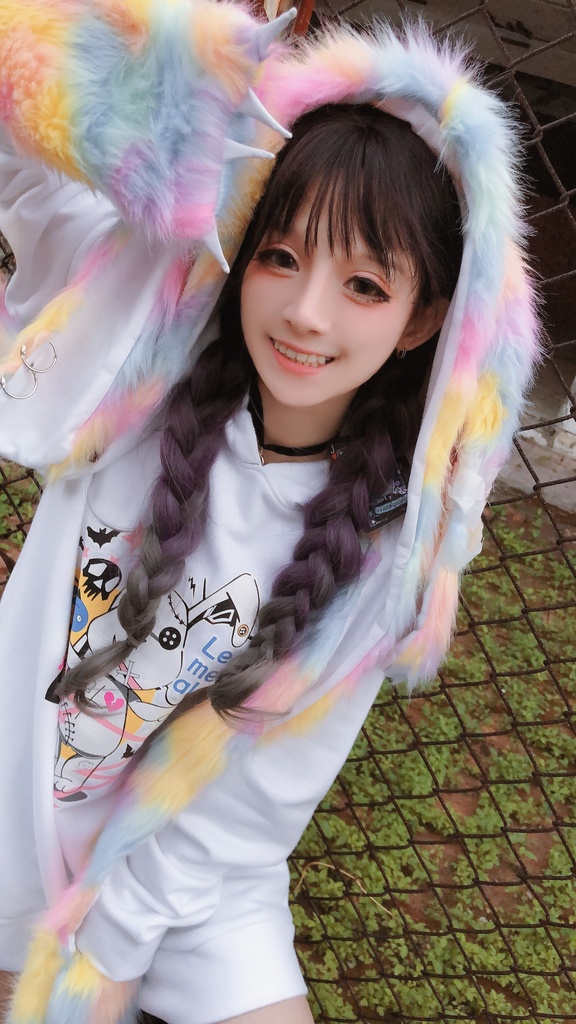 JillpunkオリジナルパンクKERA アニメファンタジー 病みかわメンヘラヤンデレウサギうさぎフェイクファー模造毛皮タータンチェック柄兎耳ポケットフード付きスカーフマフラー 圍巾 おしゃれ可愛い萌え男女兼用秋葉系ロリータ防寒 保温 運動 遠足 旅行