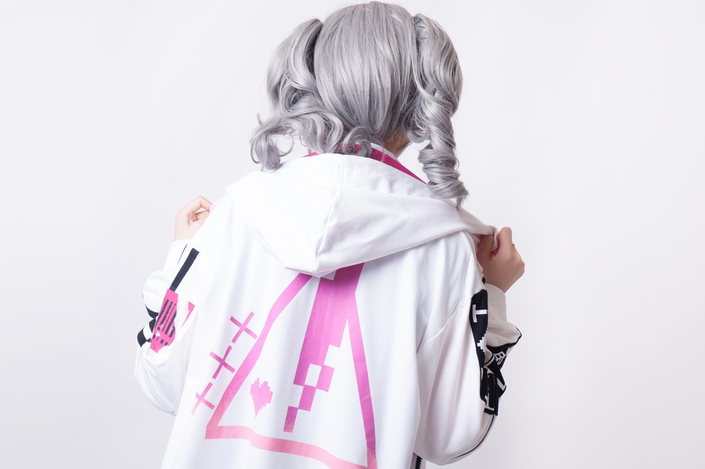 JillpunkオリジナルKERA 86+コラボDANGER LOVE危険恋愛チャック袖PVCストラップゆったりパーカートラックジャケット メンズ レディー V系おしゃれ大きいサイズ男女兼用ファッション秋葉系カッコいいメンヘラヤンデレ