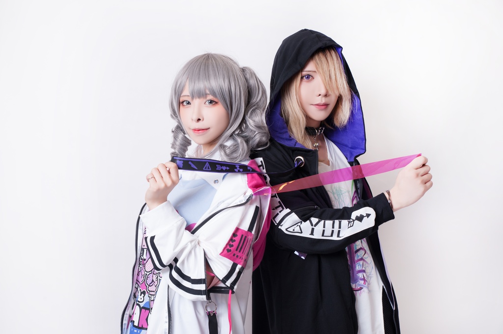 JillpunkオリジナルKERA 86+コラボDANGER LOVE危険恋愛チャック袖PVCストラップゆったりパーカートラックジャケット メンズ レディー V系おしゃれ大きいサイズ男女兼用ファッション秋葉系カッコいいメンヘラヤンデレ