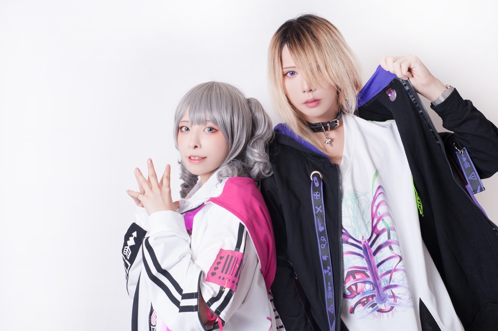 JillpunkオリジナルKERA 86+コラボDANGER LOVE危険恋愛チャック袖PVCストラップゆったりパーカートラックジャケット メンズ レディー V系おしゃれ大きいサイズ男女兼用ファッション秋葉系カッコいいメンヘラヤンデレ