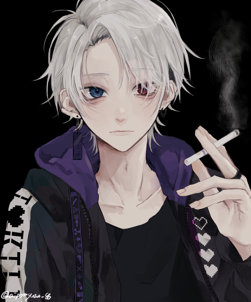 JillpunkオリジナルKERA 86+コラボDANGER LOVE危険恋愛チャック袖PVCストラップゆったりパーカートラックジャケット メンズ レディー V系おしゃれ大きいサイズ男女兼用ファッション秋葉系カッコいいメンヘラヤンデレ