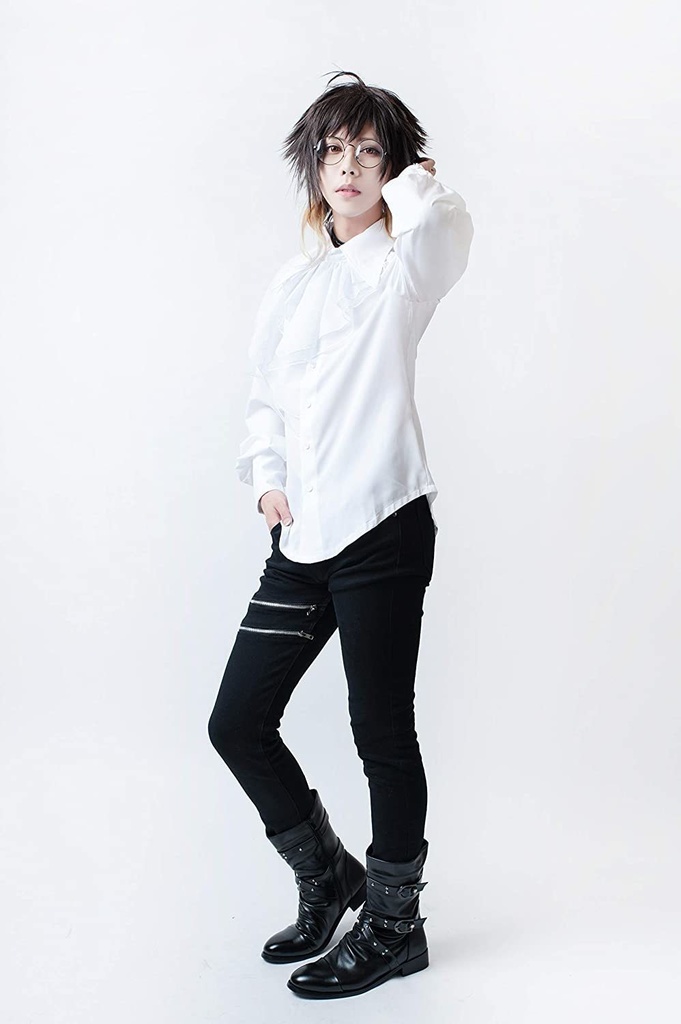 JillpunkオリジナルKERA ヨーロッパ貴族ロココ聖杯ナイトショール付きフォーマルシャツ 王子様ヴァンパイア風 メンズ ゴシックコスチューム パーティーエレガント ハンサム V系COSPLAY