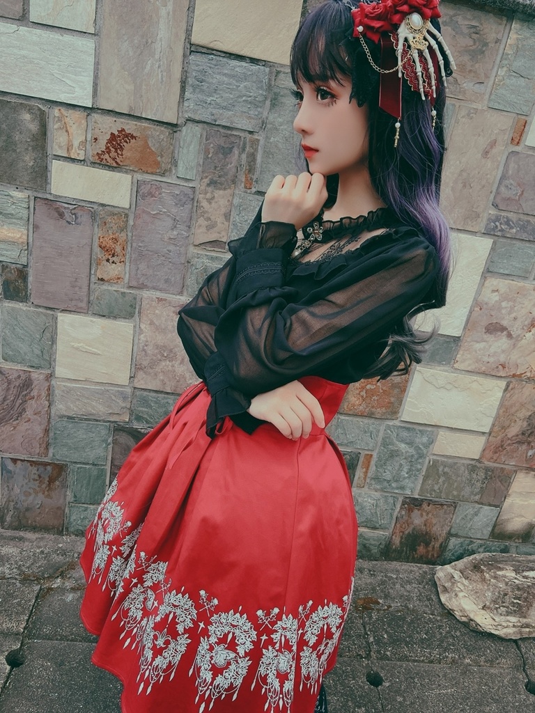 JillpunkオリジナルパンクKERA アニメファンタジー フルール・ド・リスのデート聖女長袖ワンピースブラウスドレスOP COSPLAY姫系レディースゴシックロリータ