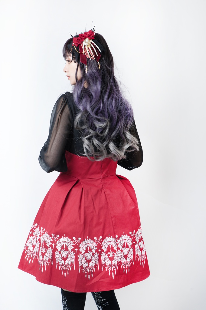 JillpunkオリジナルパンクKERA アニメファンタジー フルール・ド・リスのデート聖女長袖ワンピースブラウスドレスOP COSPLAY姫系レディースゴシックロリータ