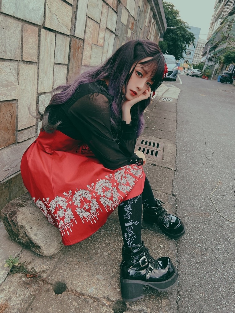 JillpunkオリジナルパンクKERA アニメファンタジー フルール・ド・リスのデート聖女長袖ワンピースブラウスドレスOP COSPLAY姫系レディースゴシックロリータ