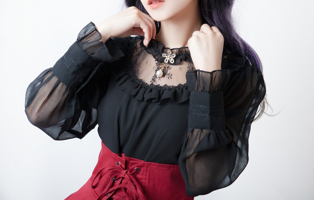 JillpunkオリジナルパンクKERA アニメファンタジー フルール・ド・リスのデート聖女長袖ワンピースブラウスドレスOP COSPLAY姫系レディースゴシックロリータ