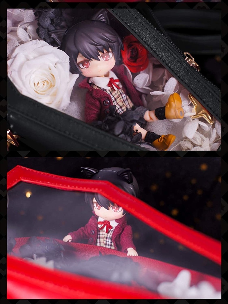 JillpunkオリジナルKERA 薔薇傀儡師molly ob11 bjd透明家出オタク合皮ショルダー痛棺バッグ COSPLAYレディースV系 ゴシックロリータ おしゃれ可愛い萌え秋葉原