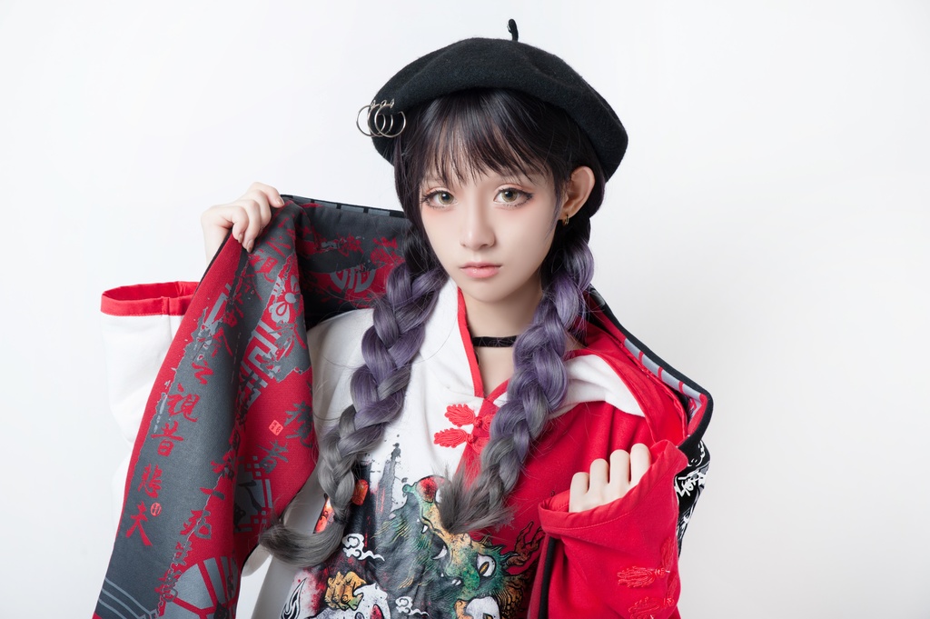 JillpunkオリジナルパンクKERA アニメファンタジー中華風書聖蘭亭序漢字書道タッセルリバーシプルチャイナスカーフマフラー圍巾 おしゃれ仮装 本格制服 男女兼用秋葉系防寒 保温 運動 遠足 旅行カッコいい