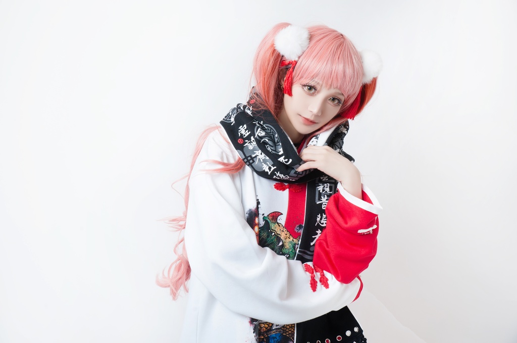 JillpunkオリジナルパンクKERA アニメファンタジー中華風書聖蘭亭序漢字書道タッセルリバーシプルチャイナスカーフマフラー圍巾 おしゃれ仮装 本格制服 男女兼用秋葉系防寒 保温 運動 遠足 旅行カッコいい