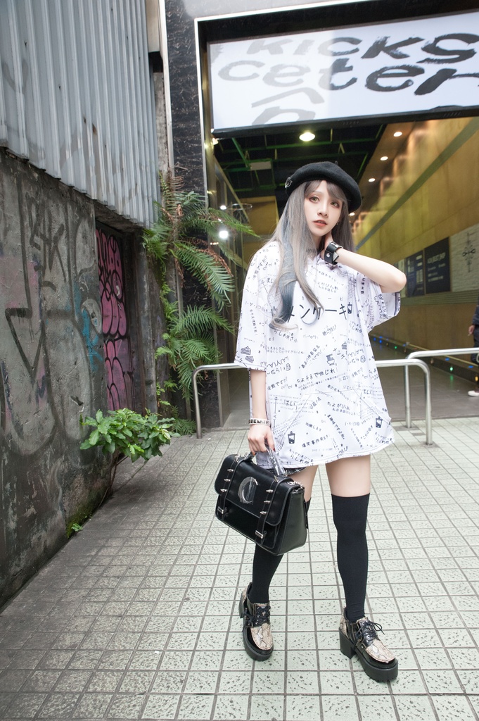 JillpunkオリジナルパンクKERA 偽日本語メンケーキ免客氣超かわいいお宅顔文字仮名フルプリントゆったり長袖半袖スウェットパーカーフード付ジャケット メンズ レディー V系 おしゃれ大きいサイズ男女兼用ファッション秋葉系