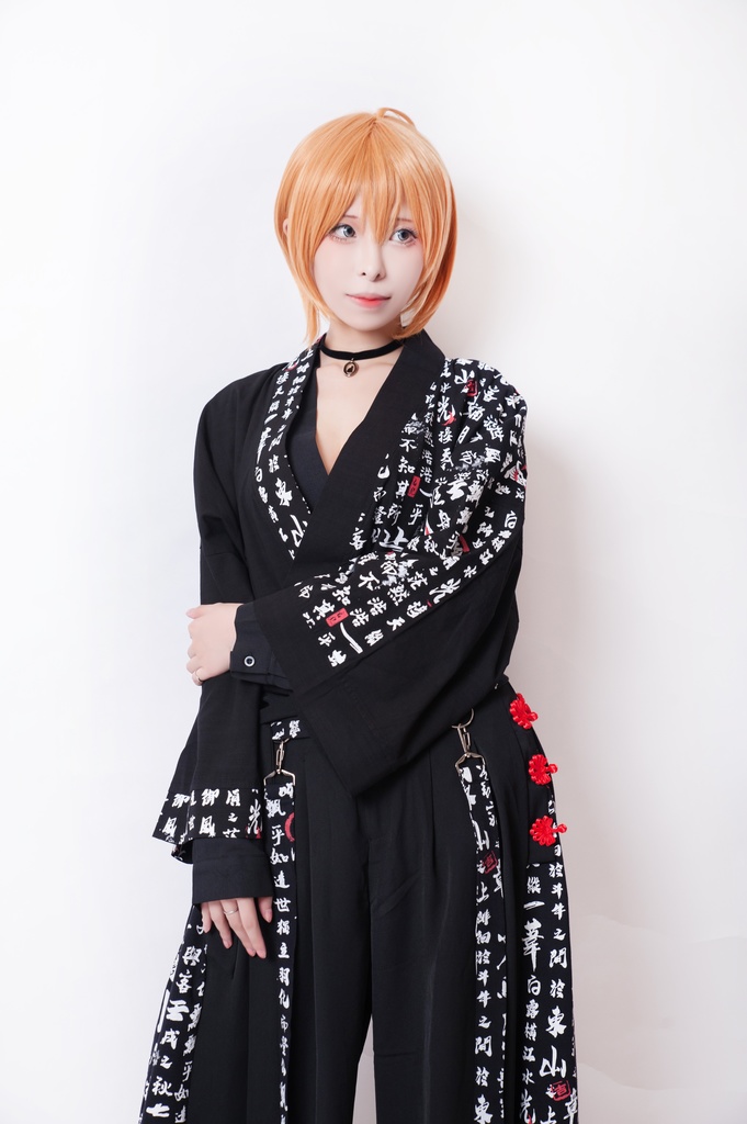 JillpunkオリジナルパンクKERA 武侠伝赤壁賦書道漢字プリントゆったり現代中華旗装チャイナトップジャケットブレザーOversizeオーバーサイズ メンズ レディーズ おしゃれ男女兼用ファッション秋葉系カッコいいコスプレ服COSPLAY