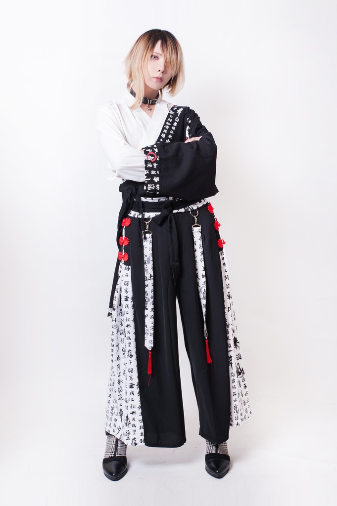 JillpunkオリジナルパンクKERA 武侠伝赤壁賦書道漢字プリントゆったり現代中華旗装チャイナトップジャケットブレザーOversizeオーバーサイズ メンズ レディーズ おしゃれ男女兼用ファッション秋葉系カッコいいコスプレ服COSPLAY