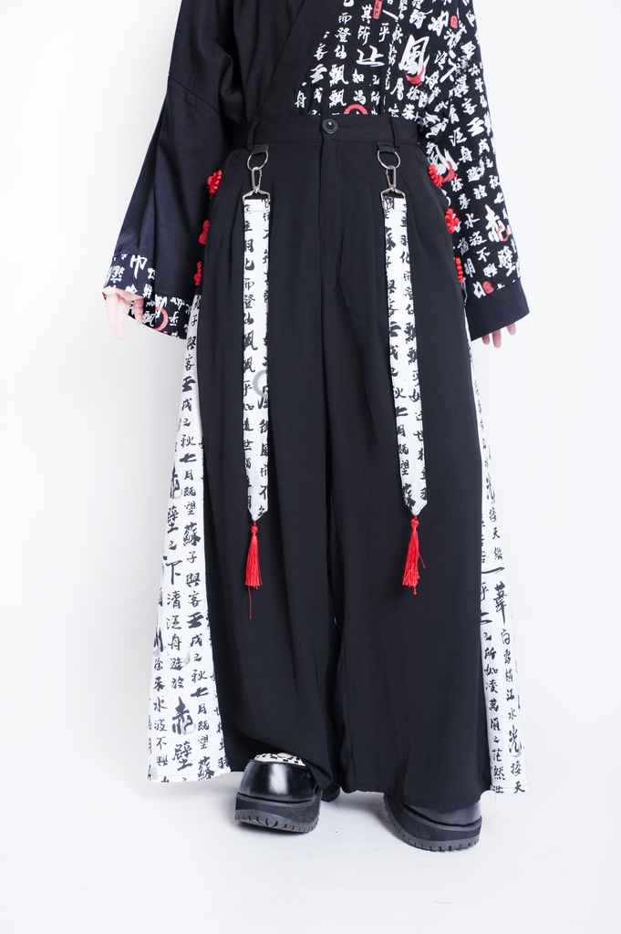 JillpunkオリジナルパンクKERA 武侠伝赤壁賦書道漢字プリントゆったり現代中華旗装チャイナトップジャケットブレザーOversizeオーバーサイズ メンズ レディーズ おしゃれ男女兼用ファッション秋葉系カッコいいコスプレ服COSPLAY