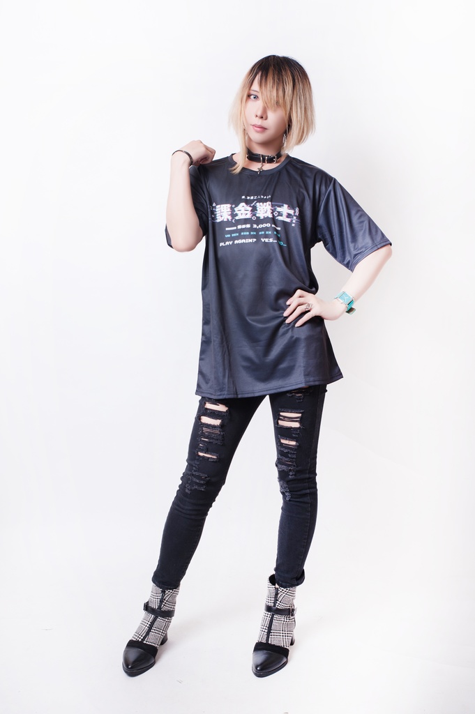 JillpunkオリジナルスタイルKERA 課金戦士神選使懐古レトロドット絵プリントゆったり半袖Tシャツ メンズ レディーズ おしゃれ男女兼用ファッション秋葉系カッコいい
