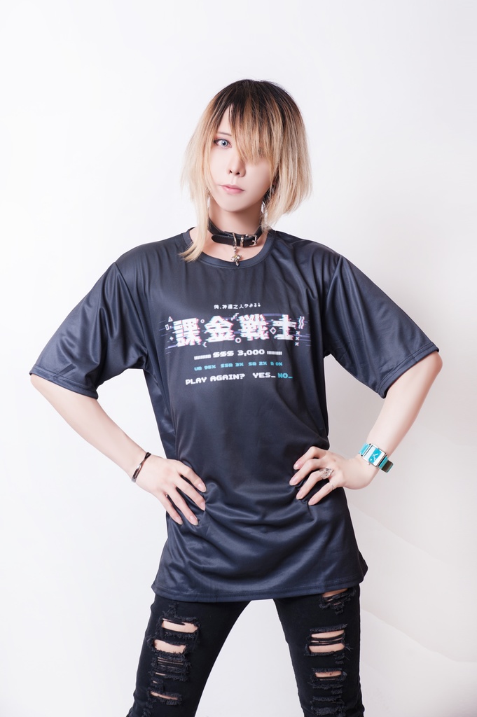JillpunkオリジナルスタイルKERA 課金戦士神選使懐古レトロドット絵プリントゆったり半袖Tシャツ メンズ レディーズ おしゃれ男女兼用ファッション秋葉系カッコいい