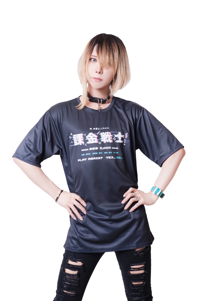 JillpunkオリジナルスタイルKERA 課金戦士神選使懐古レトロドット絵プリントゆったり半袖Tシャツ メンズ レディーズ おしゃれ男女兼用ファッション秋葉系カッコいい