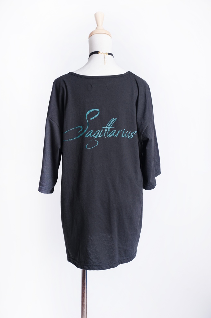 JillpunkオリジナルパンクKERA ケイローン光矢射手座ケンタウロス荒魂プリントゆったり半袖TシャツOversizeオーバーサイズ メンズ レディーズ おしゃれ男女兼用ファッション秋葉系カッコいい