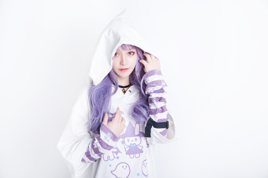 JillpunkオリジナルKERA ハロウィン子猫の魔女ウィッチフードアームカバー付き七分袖燕尾ゆったりパーカー メンズ レディー V系 可愛いおしゃれ大きいサイズ男女兼用ファッション秋葉系萌え二次コンHALLOWEEN