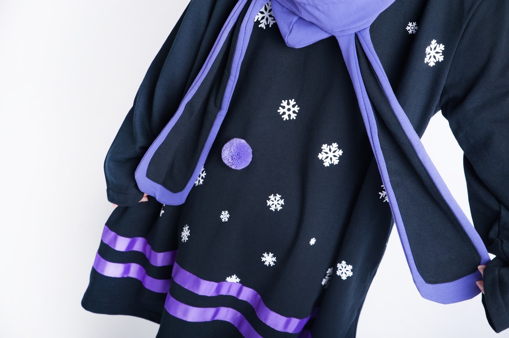 JillpunkオリジナルKERA 月兔お餅うさぎ達磨ウサギ耳雪片プリントゆったり長袖パーカー メンズ レディーズ おしゃれ男女兼用ファッション秋葉系可愛い萌え