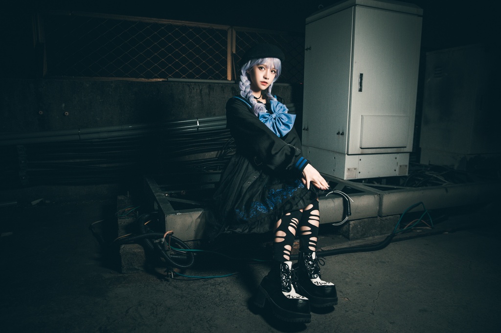 JillpunkオリジナルKERAアニメファンタジー ホーリー*レクイエムセーラー水兵服ベルト付き楽譜柄ワンピースドレス COSPLAYレディースV系 姫系ゴシックロリータ おしゃれ可愛い萌え