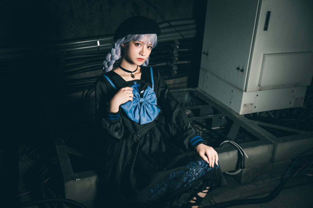 JillpunkオリジナルKERAアニメファンタジー ホーリー*レクイエムセーラー水兵服ベルト付き楽譜柄ワンピースドレス COSPLAYレディースV系 姫系ゴシックロリータ おしゃれ可愛い萌え