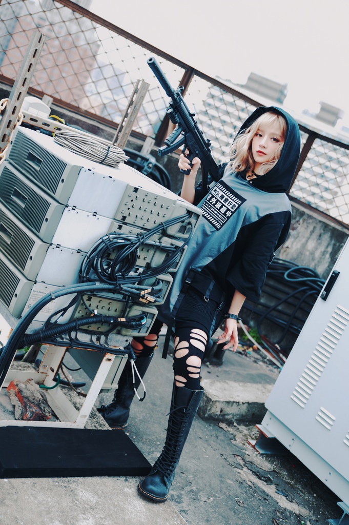 JillpunkオリジナルKERA アニメお宅二次コン 機動警察NEET自宅警備隊ミリタリー戦術ポケット反射プリントゆったり半袖パーカーメンズ レディー V系 おしゃれ大きいサイズ男女兼用ファッション秋葉系カッコいい