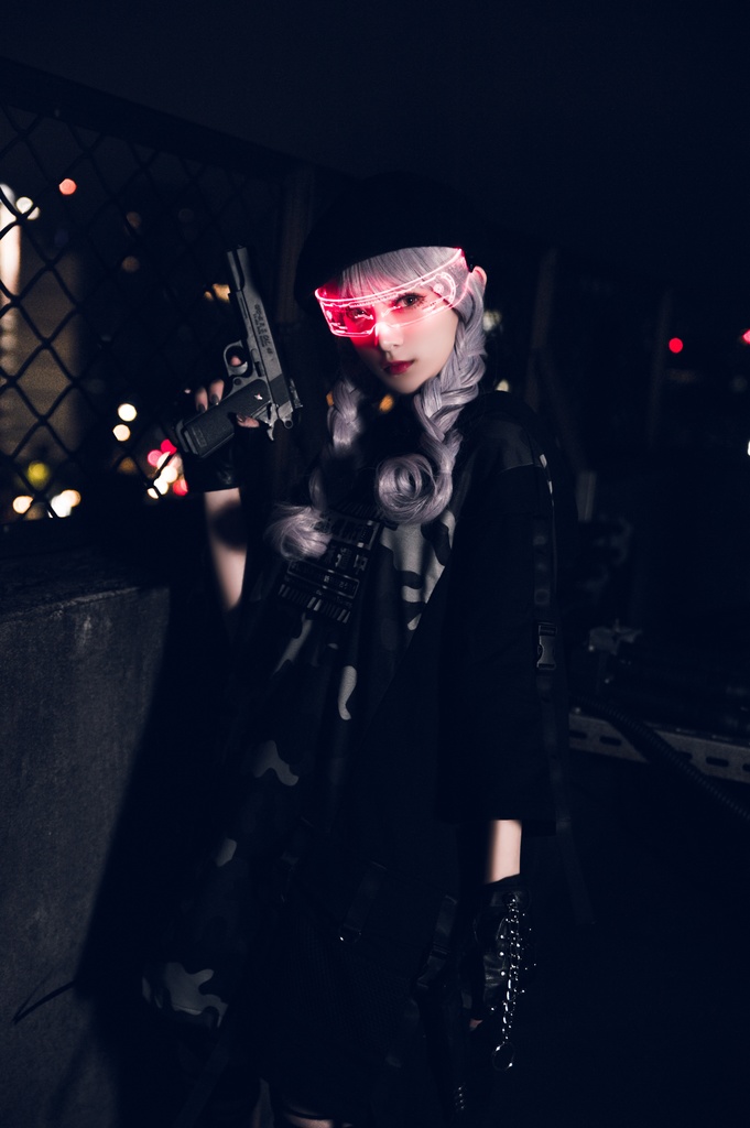 JillpunkオリジナルKERA アニメお宅二次コン 機動警察NEET自宅警備隊ミリタリー戦術ポケット反射プリントゆったり半袖パーカーメンズ レディー V系 おしゃれ大きいサイズ男女兼用ファッション秋葉系カッコいい