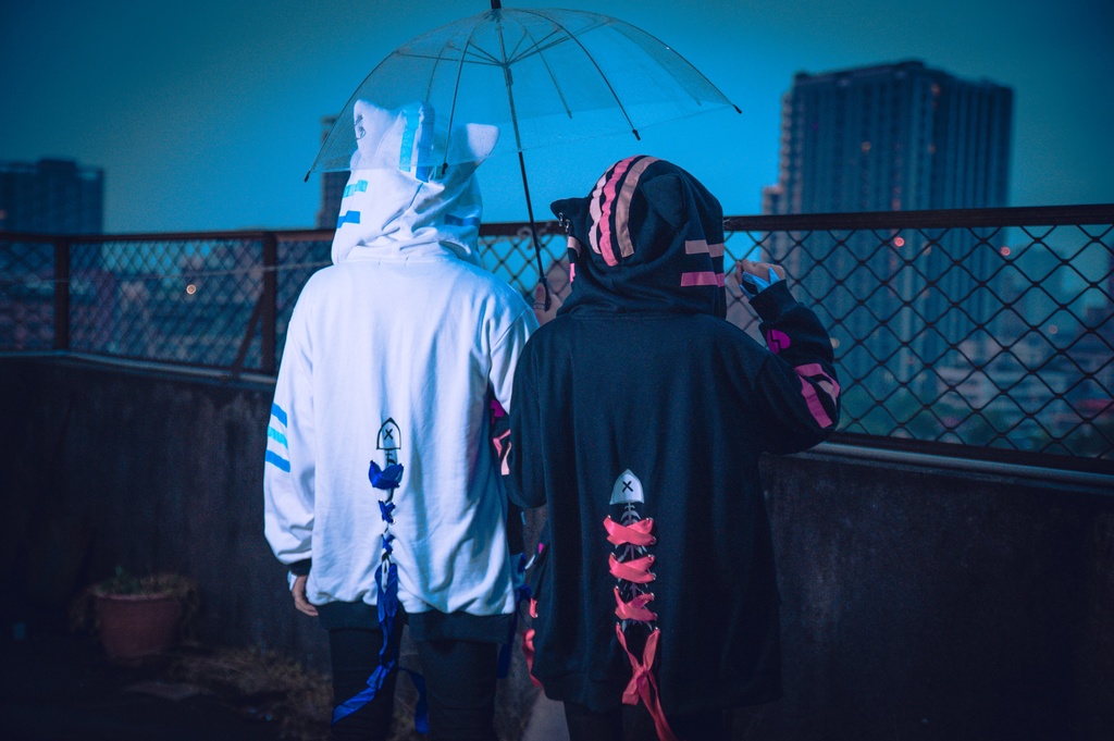 JillpunkオリジナルKERAアニメファンタジー UMAIコラボ野良猫レースアップリボン猫耳3Dポケットゆったりパーカージャケット メンズ レディー 可愛い おしゃれ大きいサイズ男女兼用ファッション秋葉系萌え二次コン猫系