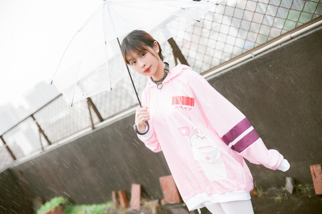 JillpunkオリジナルアニメファンタジーJUSTFLOコラボ うさぎハッカーハッキングコードプリントスポーツウェアトレーナーゆったりユニーセック1/4ジップ兎耳長袖パーカー メンズ レディー 可愛いおしゃれ大きいサイズ男女兼用ファッション原宿秋葉系萌え森女