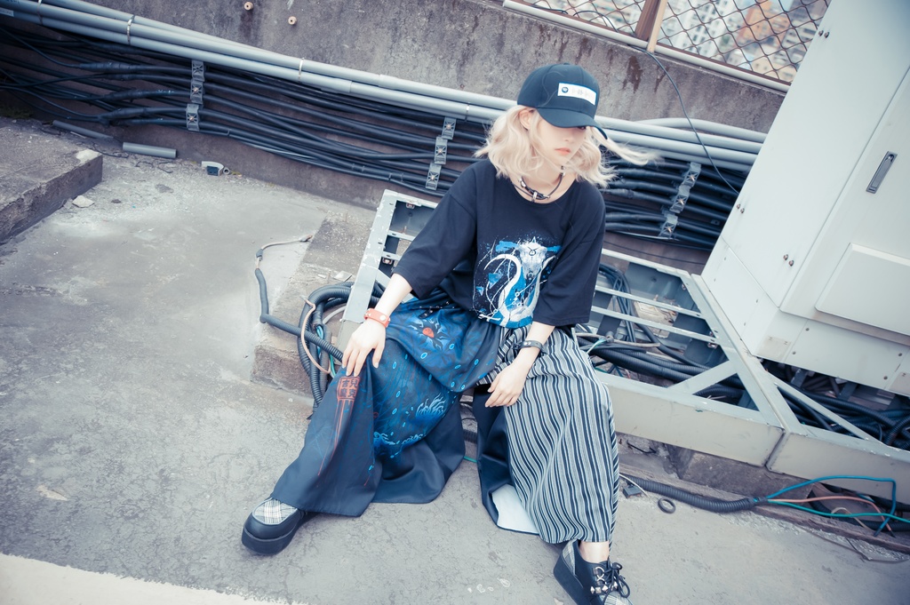 JillpunkオリジナルパンクKERA 曼珠沙華彼岸花大正浪漫浪人侍ドレープ袴ストライプ柄ワイドバギー剣道パンツズボン メンズ レディースV系秋葉系和風おしゃれCOSPLAYヴィジュアル系