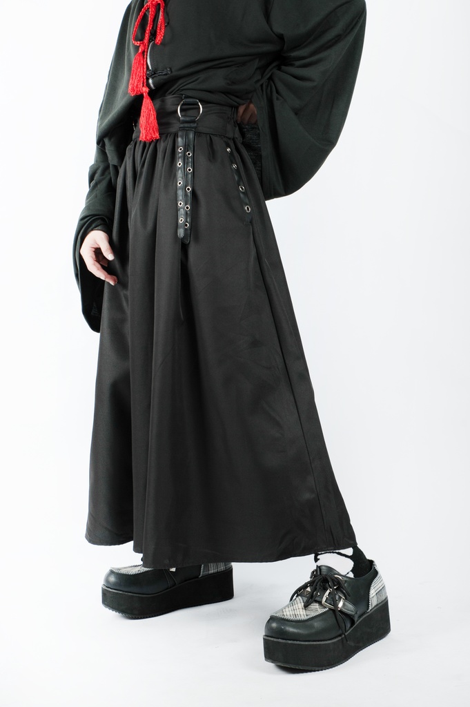 JillpunkオリジナルパンクKERA 曼珠沙華彼岸花大正浪漫浪人侍ドレープ袴ストライプ柄ワイドバギー剣道パンツズボン メンズ レディースV系秋葉系和風おしゃれCOSPLAYヴィジュアル系