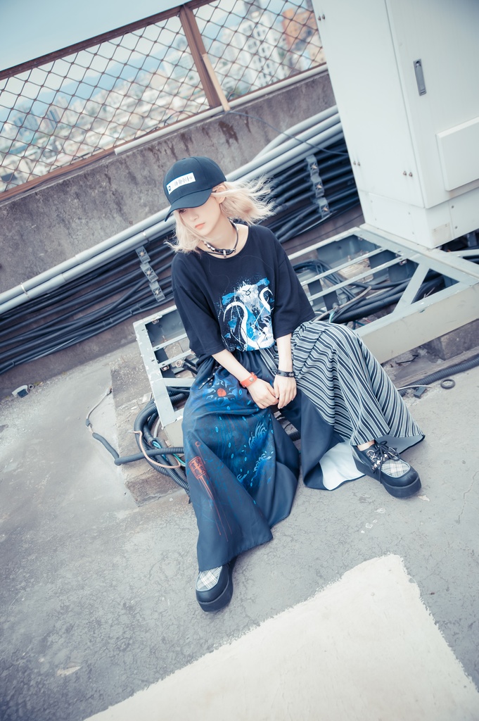 JillpunkオリジナルパンクKERA 曼珠沙華彼岸花大正浪漫浪人侍ドレープ袴ストライプ柄ワイドバギー剣道パンツズボン メンズ レディースV系秋葉系和風おしゃれCOSPLAYヴィジュアル系