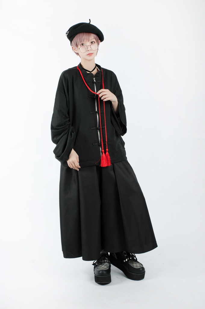 JillpunkオリジナルパンクKERA 曼珠沙華彼岸花大正浪漫浪人侍ドレープ袴ストライプ柄ワイドバギー剣道パンツズボン メンズ レディースV系秋葉系和風おしゃれCOSPLAYヴィジュアル系