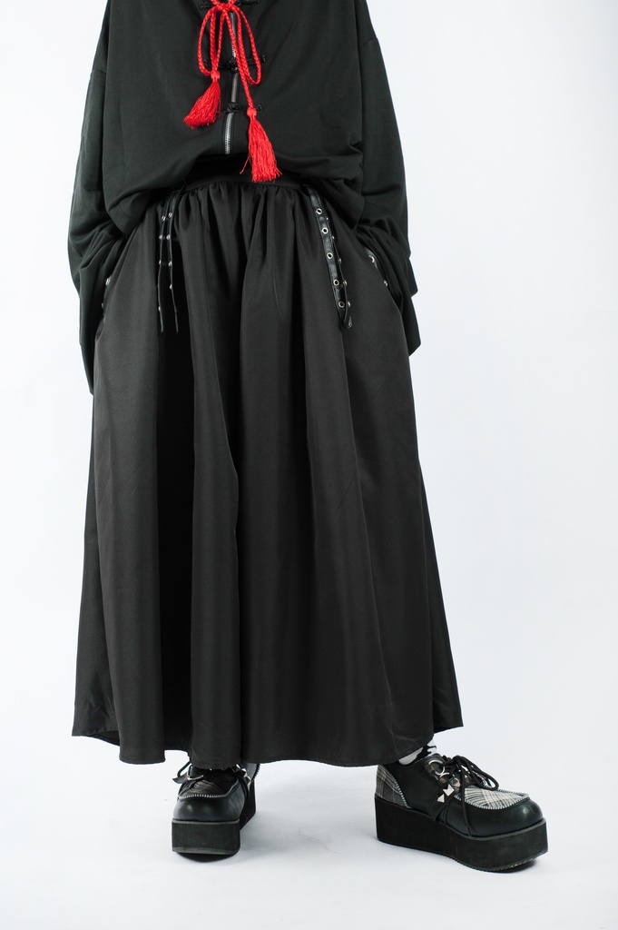 JillpunkオリジナルパンクKERA 曼珠沙華彼岸花大正浪漫浪人侍ドレープ袴ストライプ柄ワイドバギー剣道パンツズボン メンズ レディースV系秋葉系和風おしゃれCOSPLAYヴィジュアル系