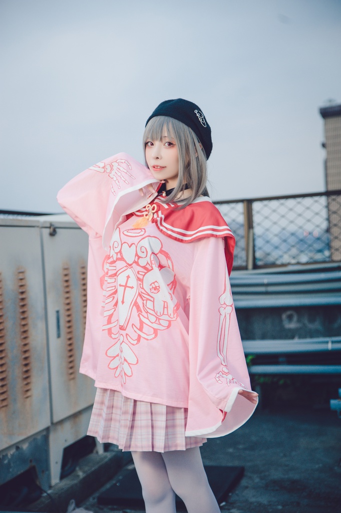 Jillpunkオリジナルメンヘラヤンデレ rinihimmeコラボ天使兎バニーガール冨貴結び付きチャイナ中華風肋骨スケルトンプリント長袖セーラー水兵服Tシャツカットソー 制服COSPLAYレディースV系 姫系森系ロリータ おしゃれ可愛い地雷系萌え