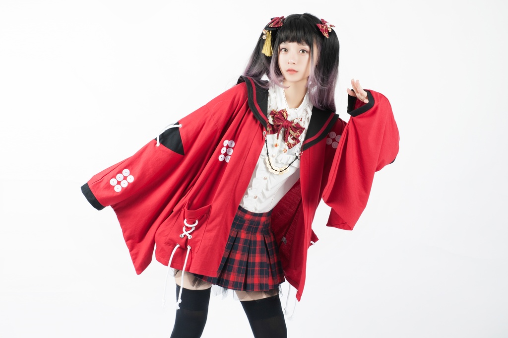 Jillpunkオリジナルアニメファンタジー日本一の兵真田幸村六文銭戦国旗印セーラーカラー現代羽織和装ジャケットブレザー メンズ レディー V系カッコいい おしゃれ大きいサイズ男女兼用和風ファッション秋葉系