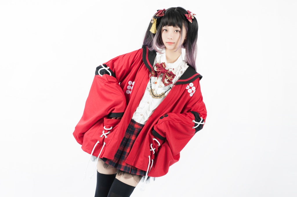 Jillpunkオリジナルアニメファンタジー日本一の兵真田幸村六文銭戦国旗印セーラーカラー現代羽織和装ジャケットブレザー メンズ レディー V系カッコいい おしゃれ大きいサイズ男女兼用和風ファッション秋葉系