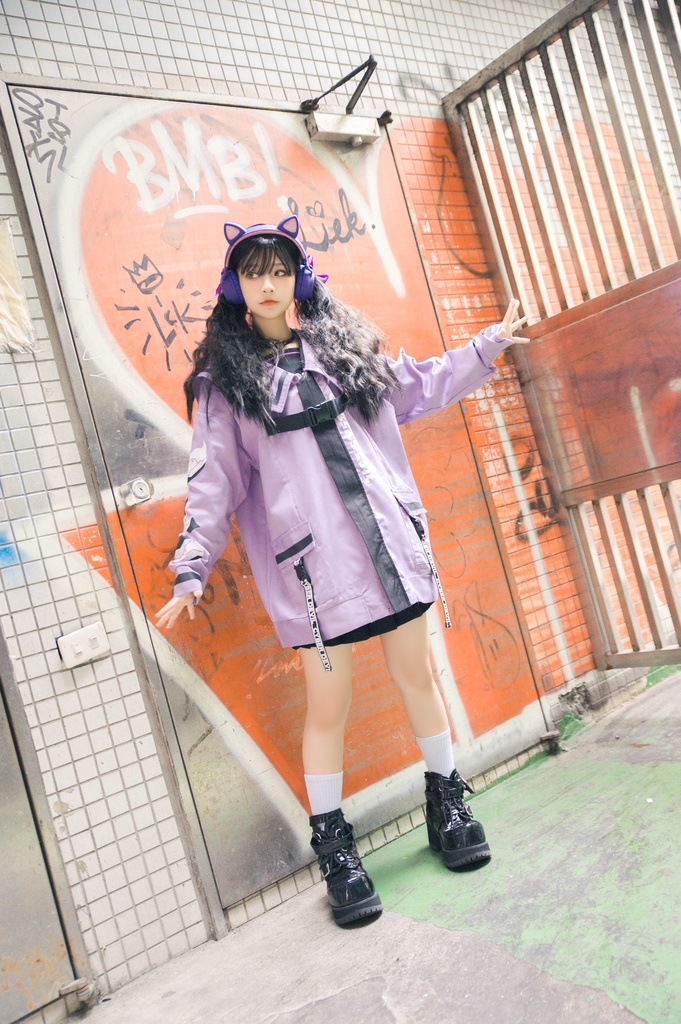 Jillpunkオリジナルお宅アニメ二次コン台湾刺青師青赤コラボeスポーツ サイバーデビルCYBERDEVILセーラーカラー装着帯ゆったりワークジャケット ユニーセックスメンズ レディー V系 おしゃれ大きいサイズ男女兼用ファッション秋葉系地雷系カッコいい