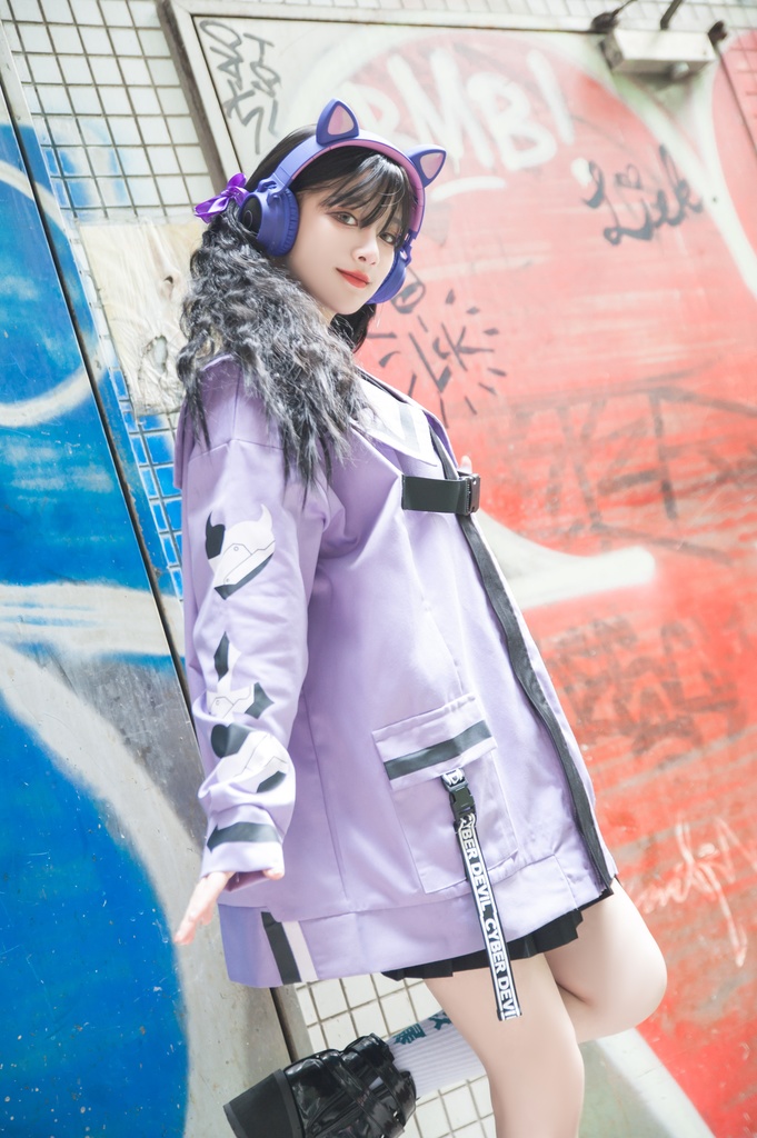 Jillpunkオリジナルお宅アニメ二次コン台湾刺青師青赤コラボeスポーツ サイバーデビルCYBERDEVILセーラーカラー装着帯ゆったりワークジャケット ユニーセックスメンズ レディー V系 おしゃれ大きいサイズ男女兼用ファッション秋葉系地雷系カッコいい