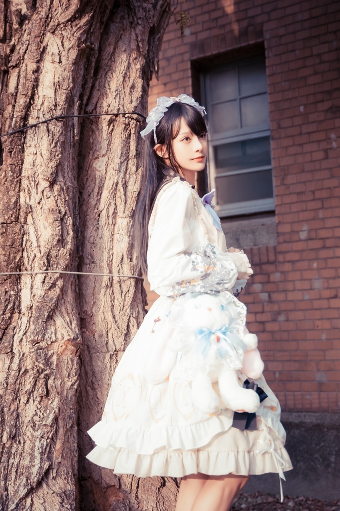 Jillpunkオリジナルゴシックロリータachooshiコラボ 時間の錯覚illusion of timeローマ数字ギルディング箔プリント貴族ロイヤルフリル長袖ワンピースシャツドレス メイド喫茶原宿秋葉原おしゃれ姫系可愛い萌え