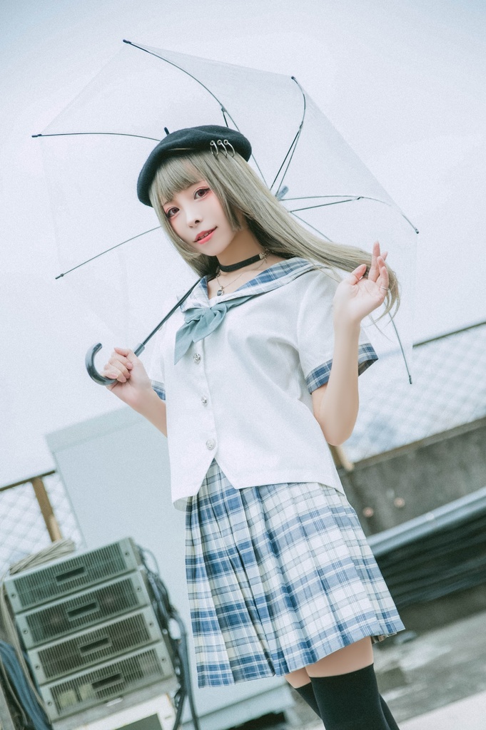 JillpunkオリジナルROCOPUNKO貴族学院王室ロイヤルボタンネックタイ付きクロップド半袖兎耳セーラー水兵服 制服COSPLAYレディースV系 姫系森系ロリータ おしゃれ可愛い萌え