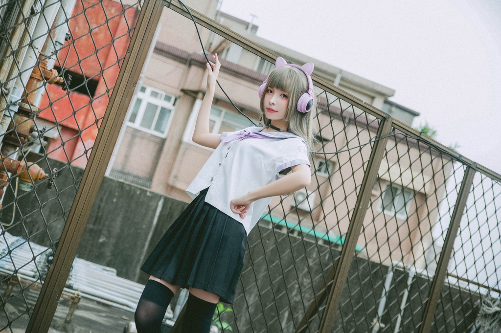 JillpunkオリジナルROCOPUNKO貴族学院王室ロイヤルボタンネックタイ付きクロップド半袖兎耳セーラー水兵服 制服COSPLAYレディースV系 姫系森系ロリータ おしゃれ可愛い萌え