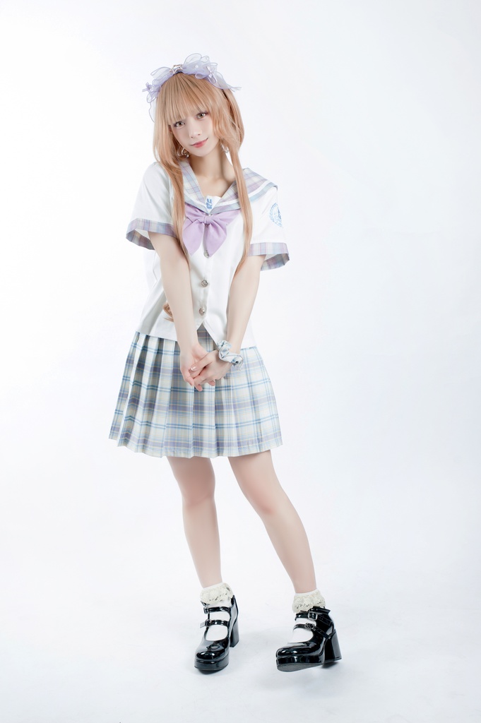 JillpunkオリジナルROCOPUNKO貴族学院王室ロイヤルボタンネックタイ付きクロップド半袖兎耳セーラー水兵服 制服COSPLAYレディースV系 姫系森系ロリータ おしゃれ可愛い萌え