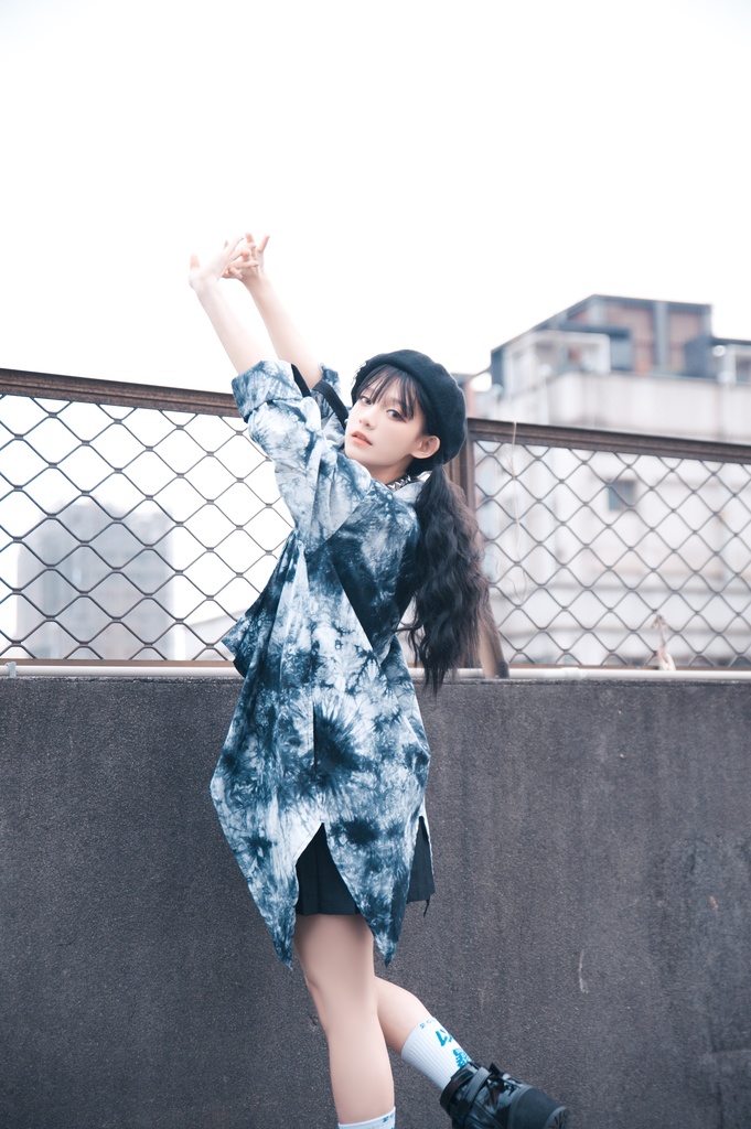 JillpunkオリジナルパンクKERA ムーンライト⋆哀歌朧な月影プリント退廃的ブリーチ重ね着風レイヤードゆったり長袖カットソーTシャツ メンズ レディーズ おしゃれ男女兼用ファッション原宿秋葉系カッコいい